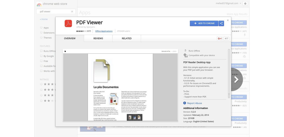 Reading Books Offline Using PDF Viewer