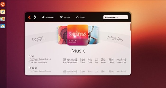 Unity 8 desktop environment