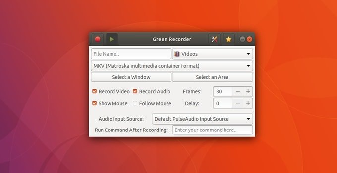 Green Recorder for Ubuntu Linux