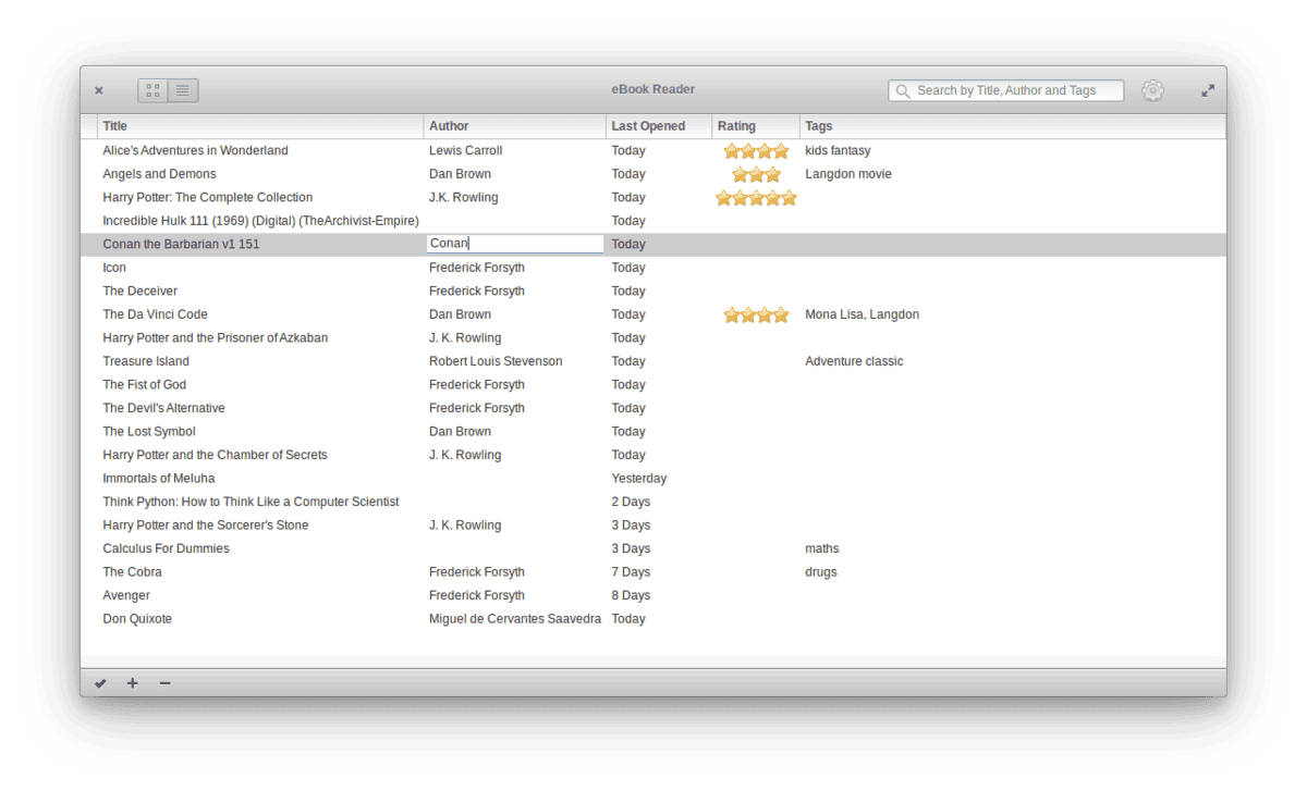 Library List View