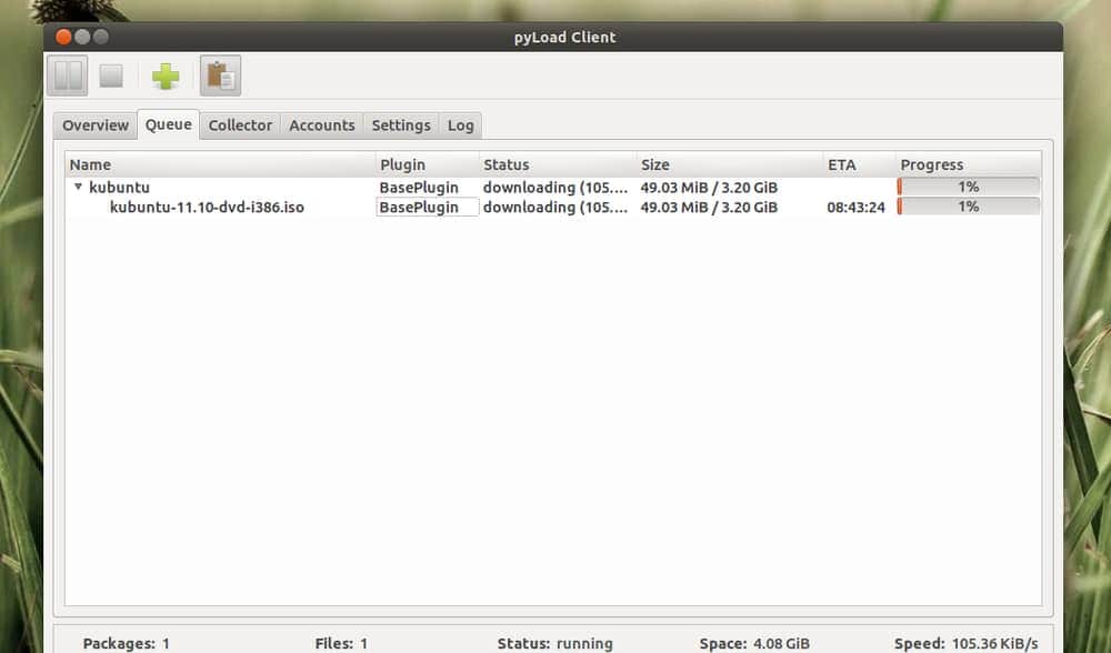 PyLoad Download Manager for Linux