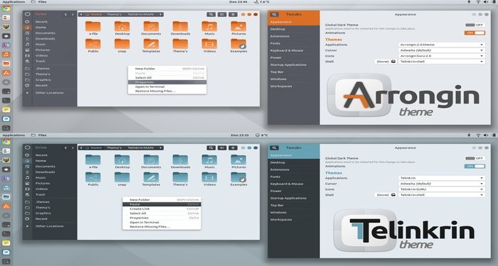 Arrongin and Telinkrin GTK Theme-2