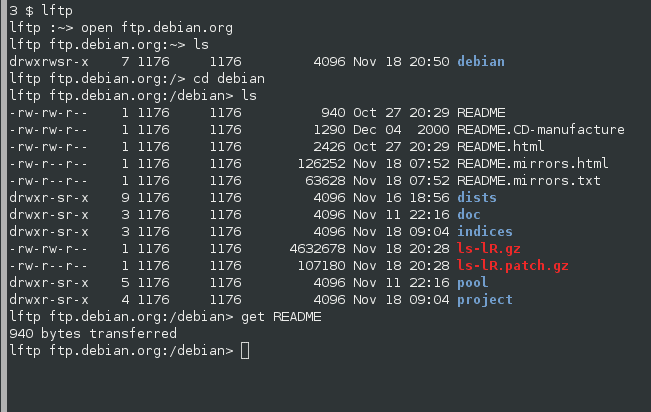 lftp client