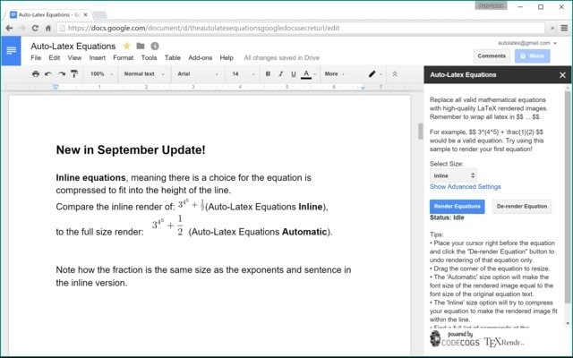 Auto-Latex Equations