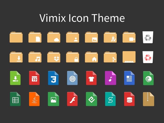 Vimix icon Theme