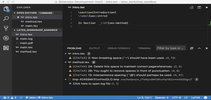 Visual Studio Code with LaTeX-Workshop