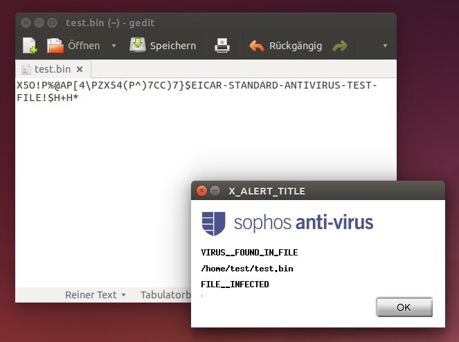 Sophos antivirus for Linux