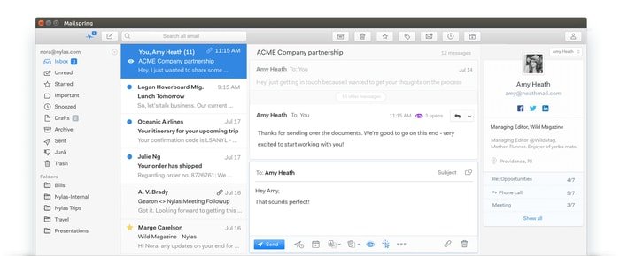 Mailspring - Faster and Open Source Email Client