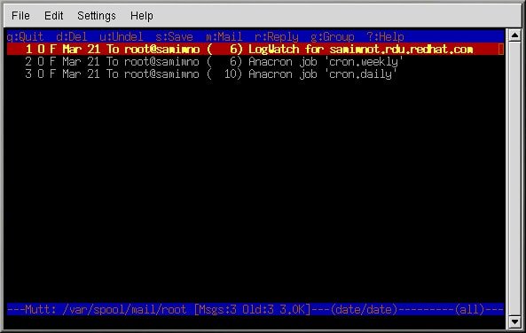 Mutt - A Text-based Linux email client