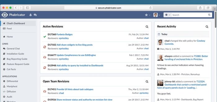 Phabricator a alternative to GitHub