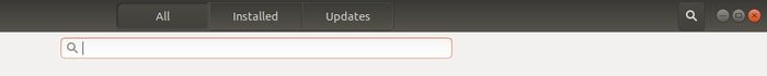 Search option in Ubuntu software center