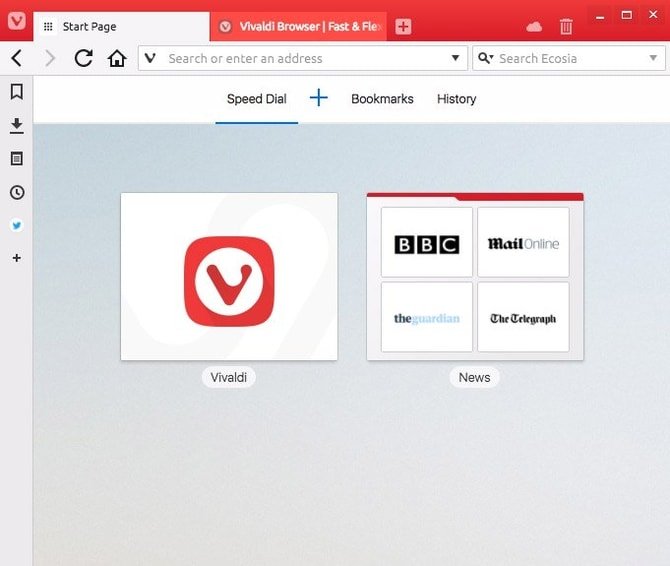 Vivaldi browser for Linux
