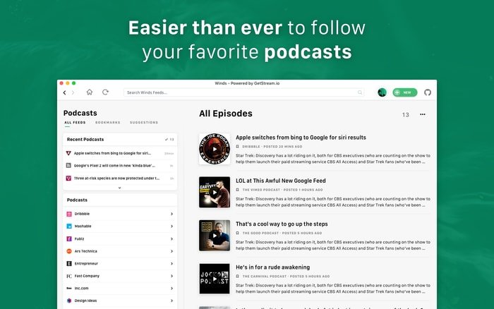Winds – Machine Learning and AI Powered RSS and Podcast App for Linux
