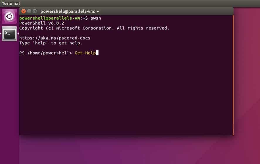 Терминал POWERSHELL. POWERSHELL Linux. MS Linux. Powershell terminal