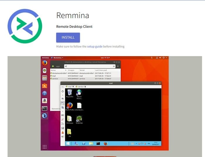 Install Remmina via Flatpak