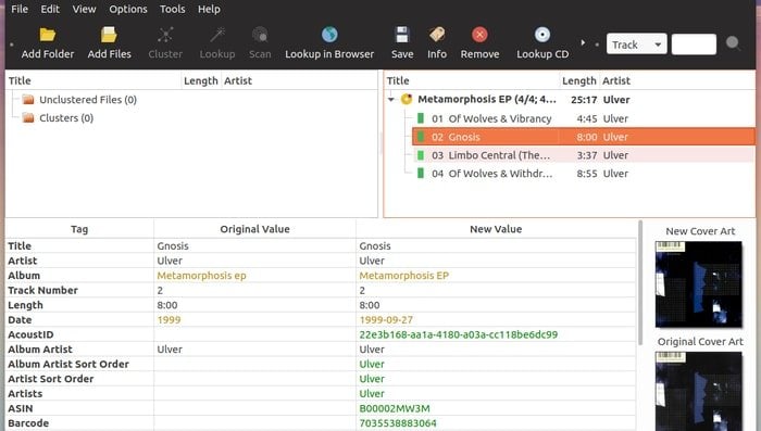 musicbrainz picard tagger not working