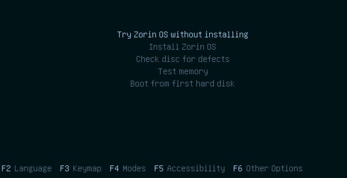 Install Zorin OS