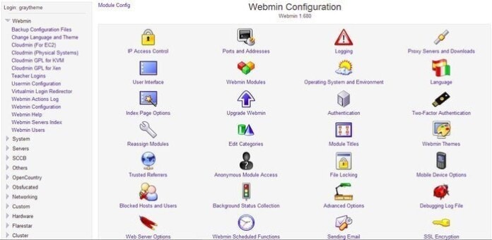 Webmin: A Web-based Control Panel For Unix-like System Administration