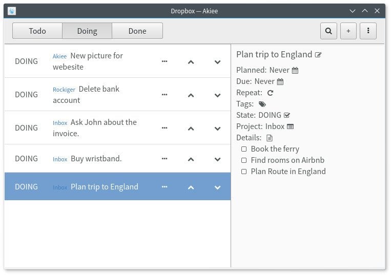 Akiee – An Open Source Markdown-Based Task Manager for Linux Developers