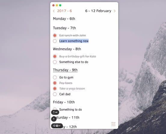 Coypu – A Text Editor Like Weekly Planner and To Do App for Linux