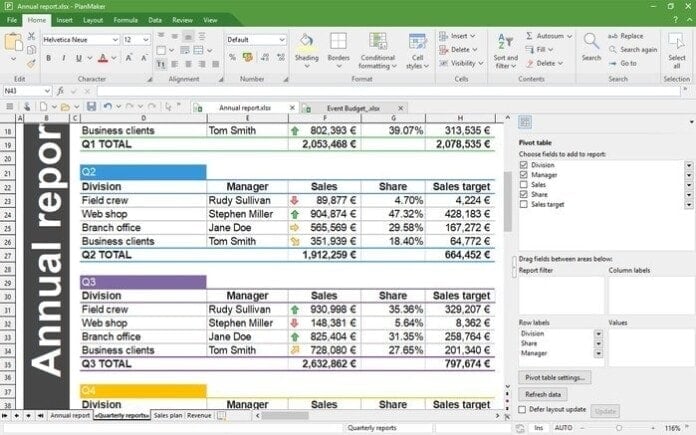 SoftMaker Office plan maker