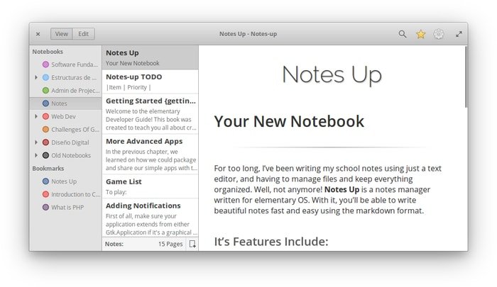 "Notes-Up" – A Free and Open-source Markdown Note Editor
