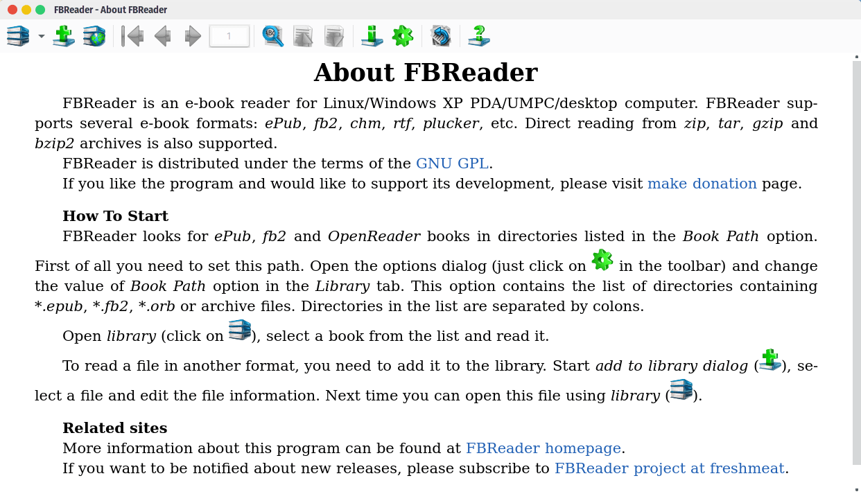 FBReader – A Lightweight & Multi-Platform Ebook Reader