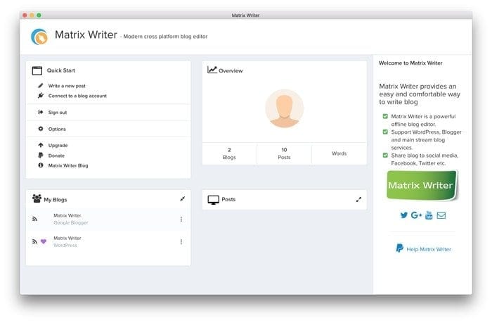 Matrix Writer Matrix Writer – A Modern Cross-Platform Rich Text and Blog Editor