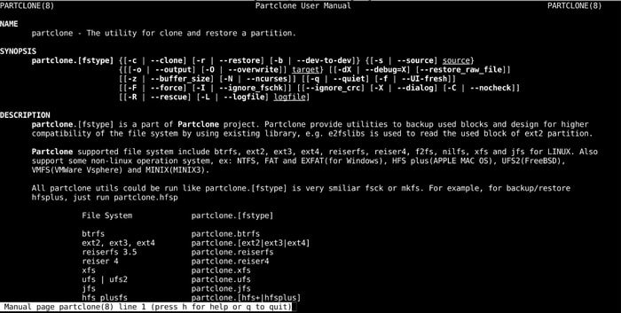 Partclone – A Free Partition Imaging and Cloning Software for Linux