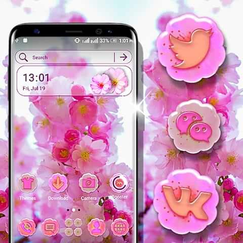 Cherry Blossom Launcher Theme