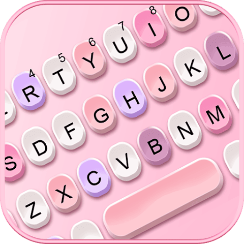 Pink Candy Color Keyboard Theme