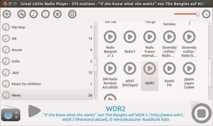 great little radio player Radio Streaming Software for Linux