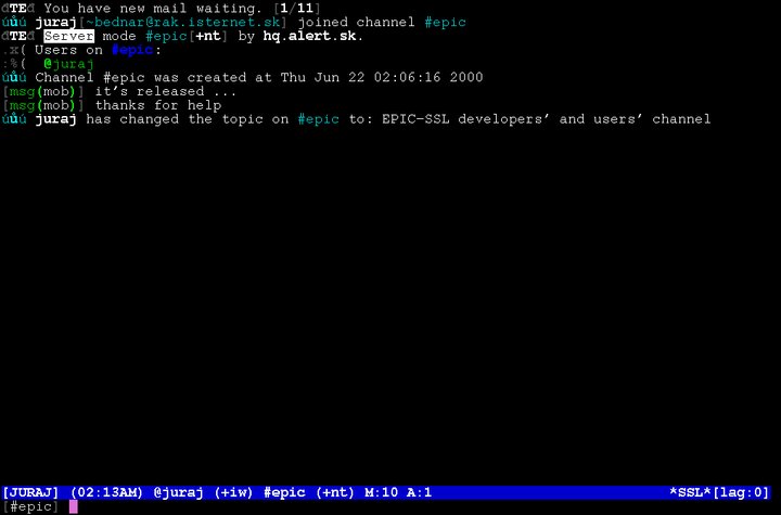 EPIC in best IRC clients for Linux
