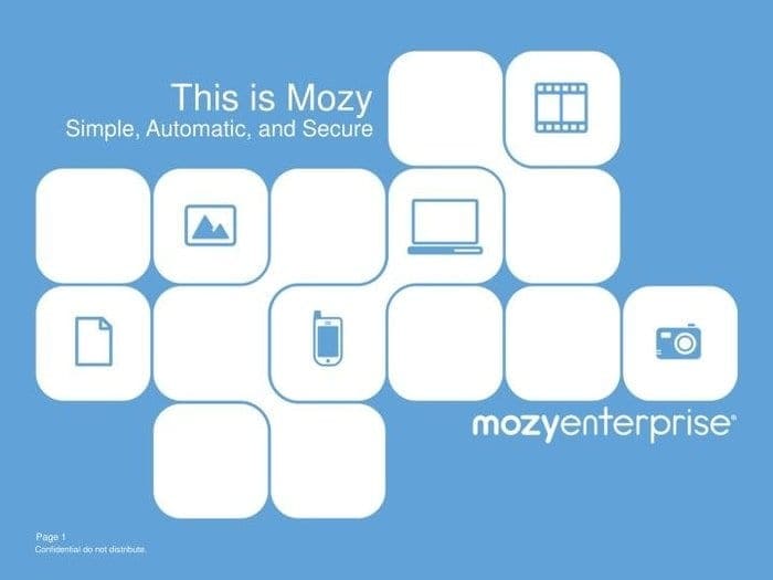 Mozy cloud storage for android