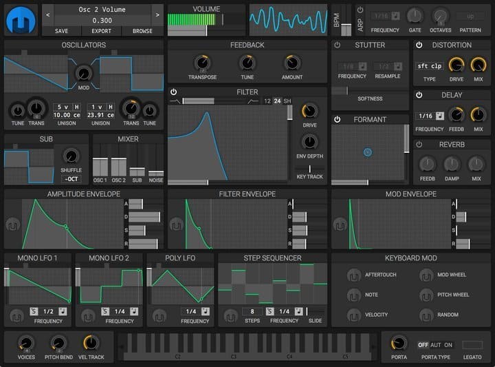 helm Linux synthesizer