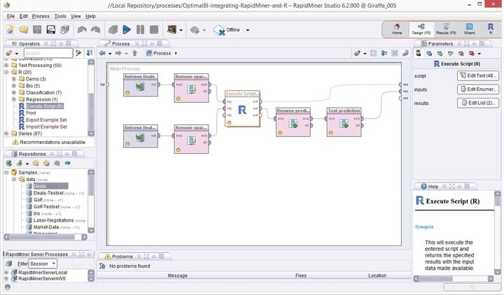 Rapid Miner data mining software for Linux