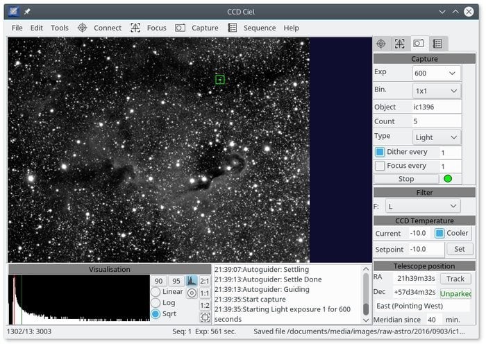 CCDceil astronomy software