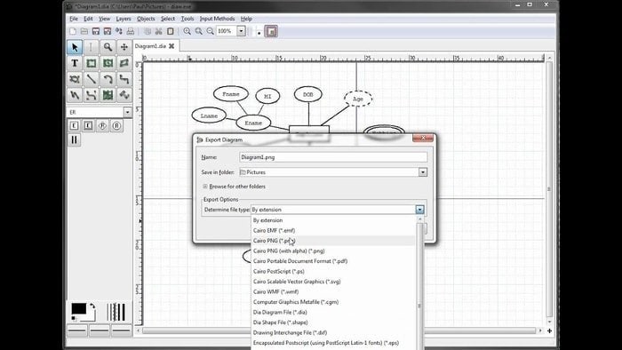 dia vector graphics software