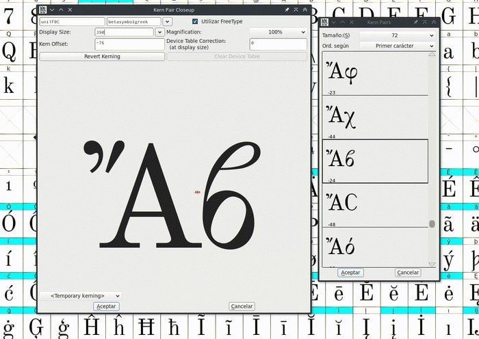 FontForge in Linux font tools