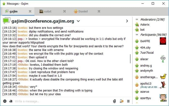 gajim-Instant messaging programs
