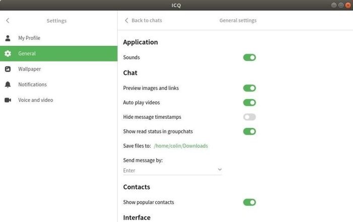 ICQ-instant messaging client