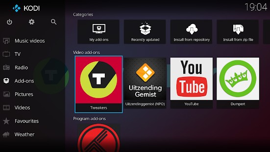 kodi - Android TV app