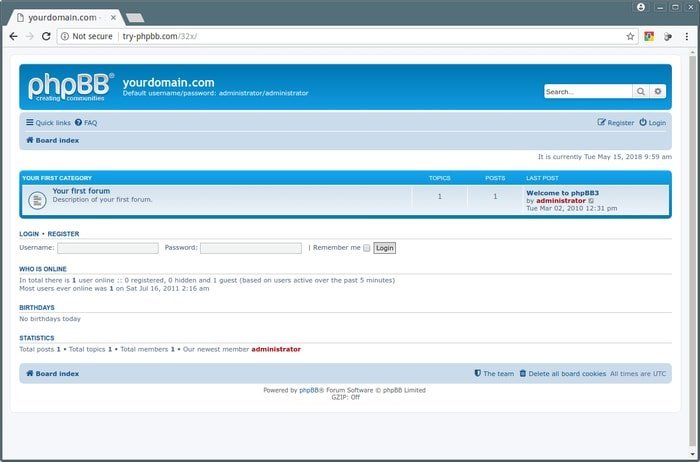 phpbb-open source forum software