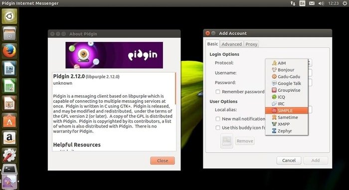 pidgin-instant messaging programs