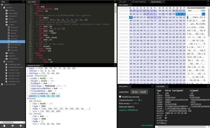 kaitai_struct linux hex editor