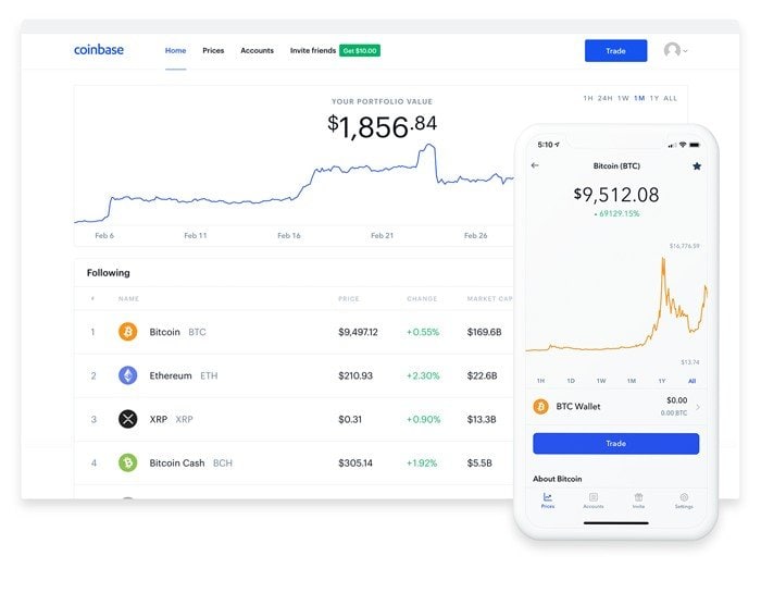 coinbase-best cryptocurrency wallet