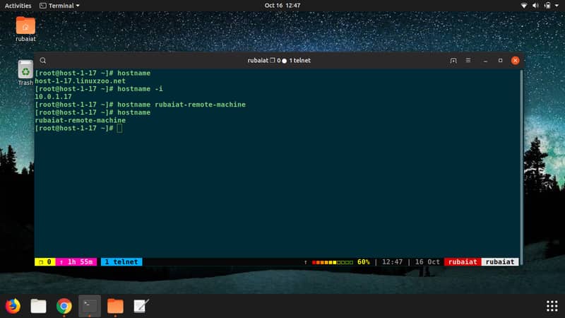 hostname command in Linux