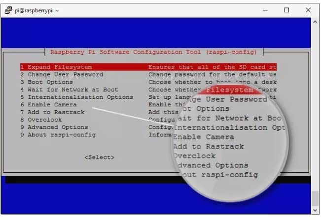 camera raspberry pi