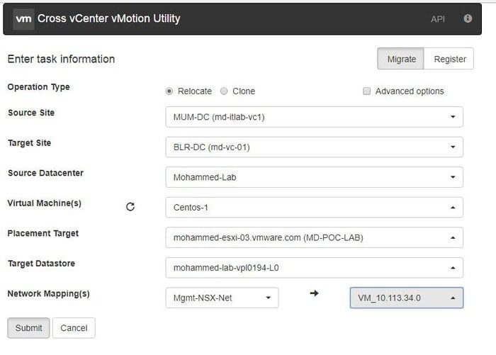 Cross vCenter VMware Tools