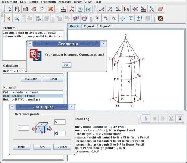 geometria screenshot linux geometry software